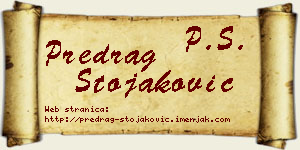 Predrag Stojaković vizit kartica
